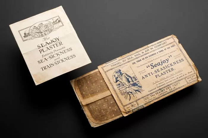 A picture of some old sea sickness tablets